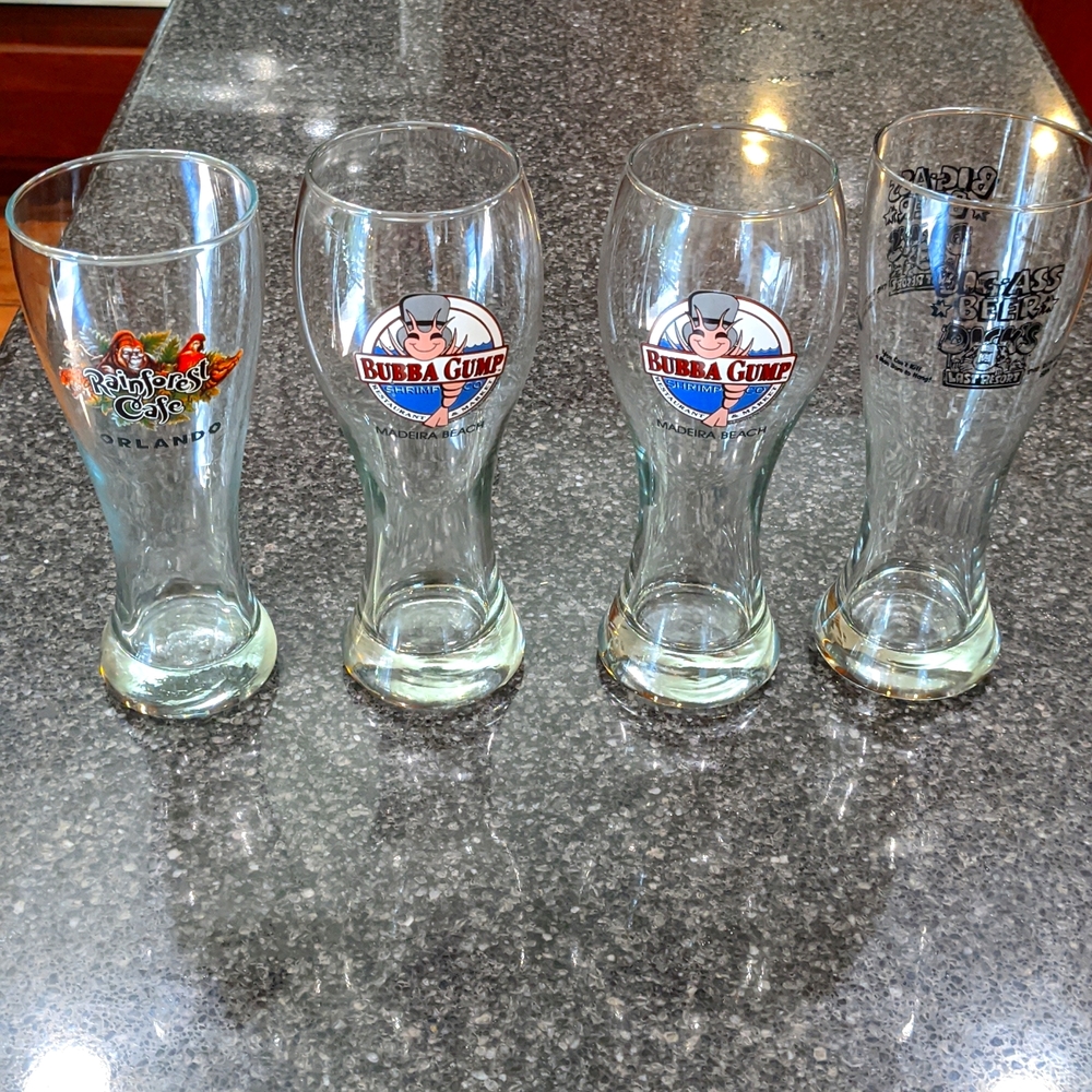 Tall Collectors Beer Glasses